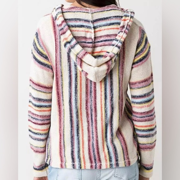 BILLABONG STRIPED BAJA HOODIE WOMEN’S. SIZE: SMALL - Picture 7 of 11